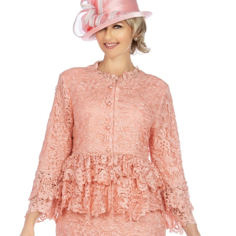 Giovanna Button Up Lace Cardigan Sweater Evening Wear